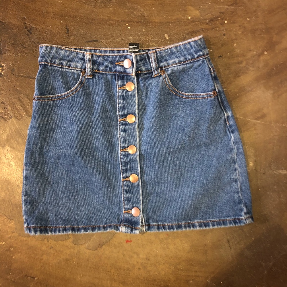 Mini Jean Skirt